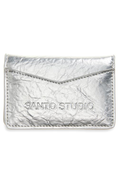 Santo Studio Elly De La Cruz Silver Bifold Wallet In Metallic