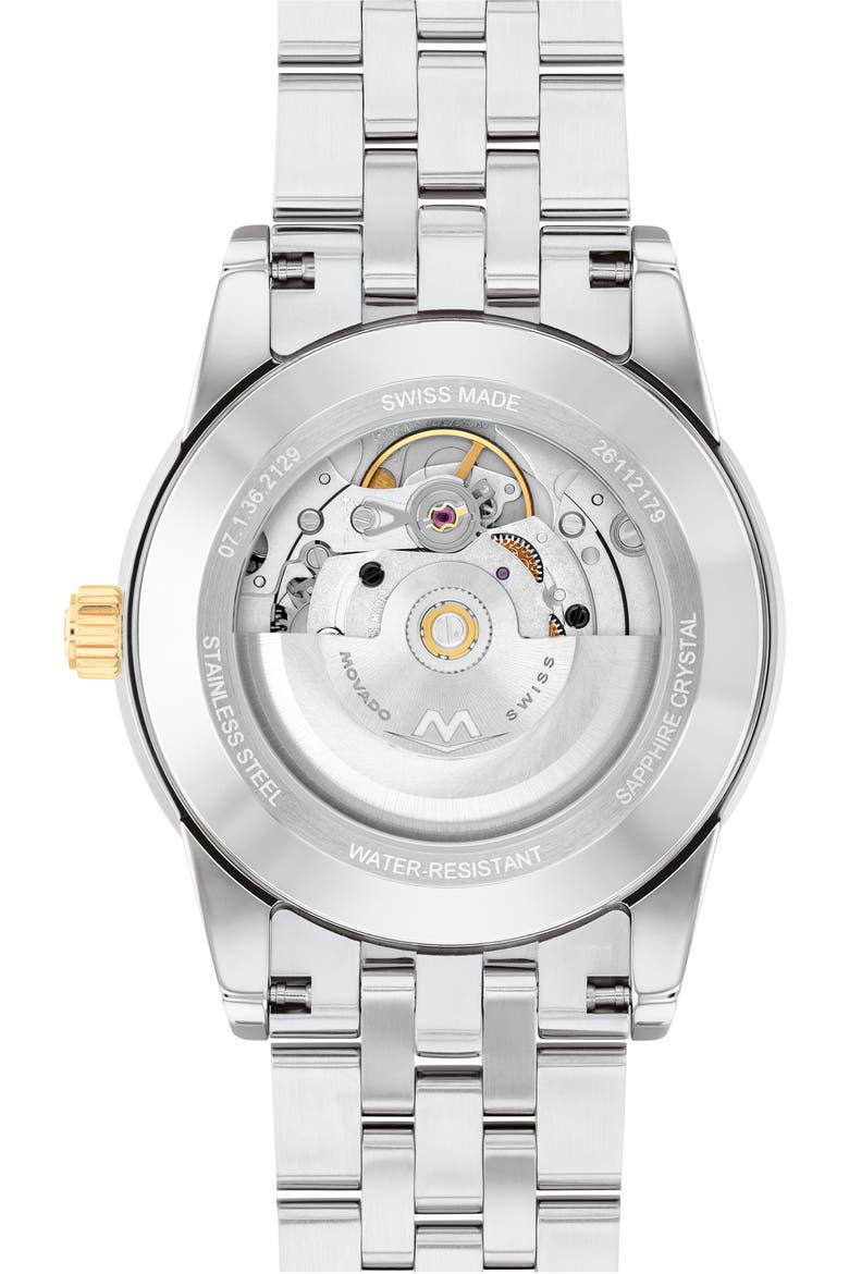 Museum Classic Automatic Bracelet Watch, 40mm, Alternate, color, BLACK/ TWO TONE