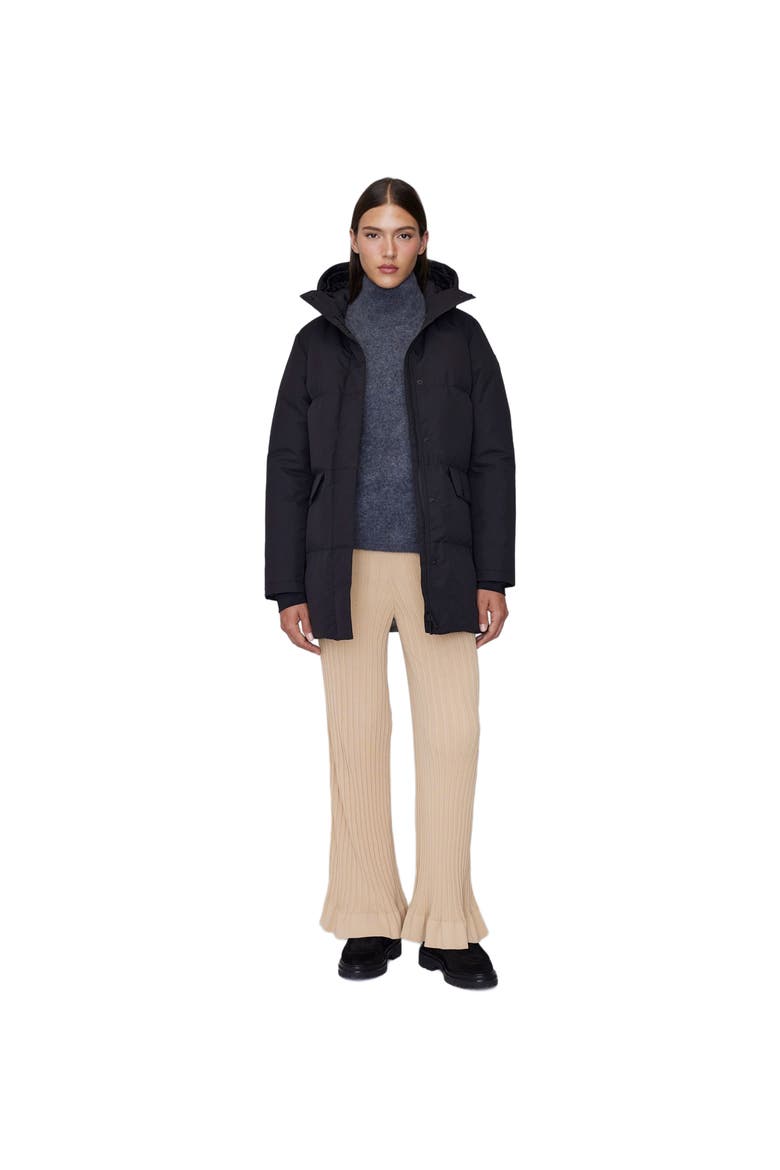 CHLOE | Hooded Down Winter Jacket, Alternate, color, Black
