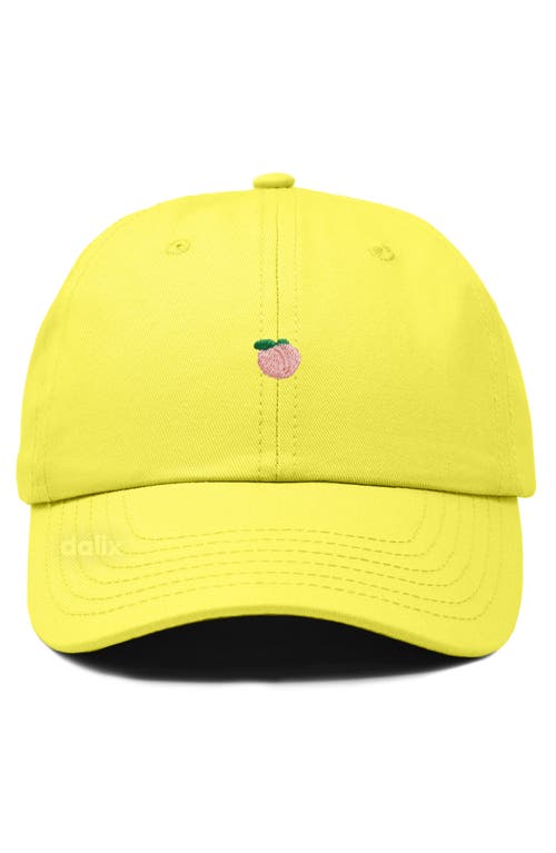 Dalix Lil Peach Dad Cap In Yellow