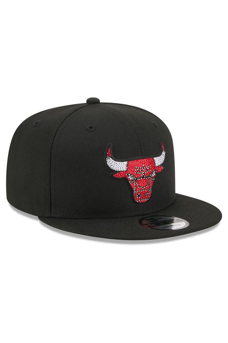 Men's New Era Black Chicago Bulls 2026 NBA Draft Crystal 9FIFTY Snapback Hat, Alternate, color, Black