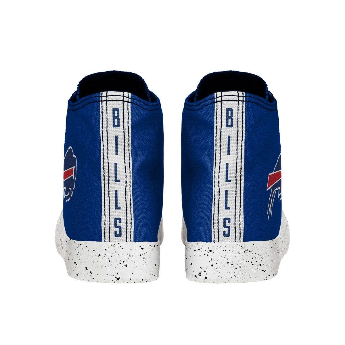 FOCO Men's FOCO Buffalo Bills Paint Splatter High Top Sneakers, Alternate, color, 