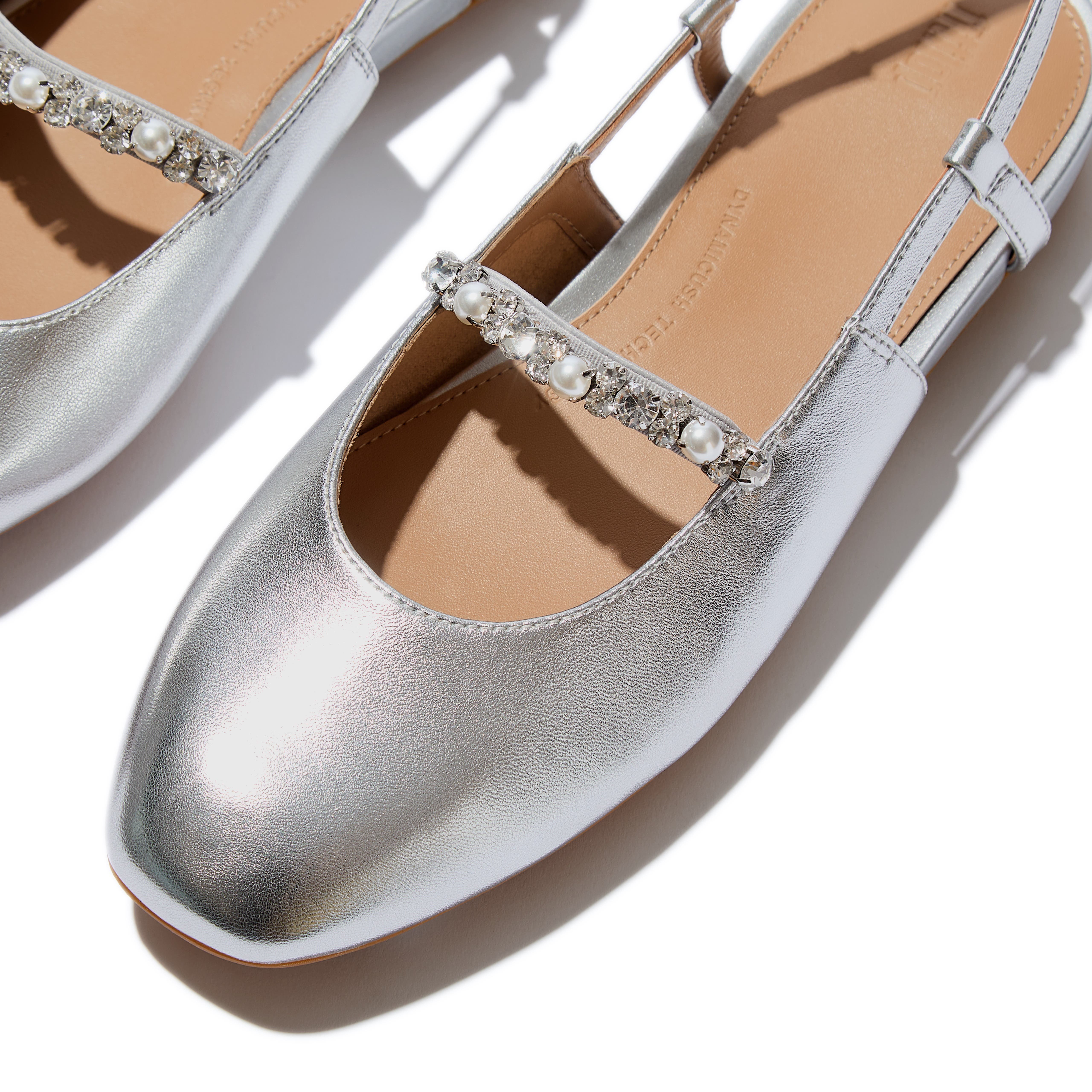 FitFlop Delicato Pearl-Crys Slingback, Alternate, color, Black