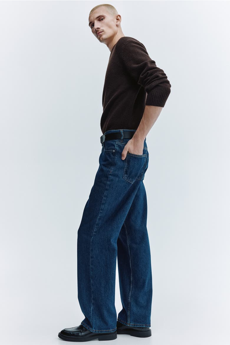 Relaxed Jeans, Alternate, color, Dark denim blue