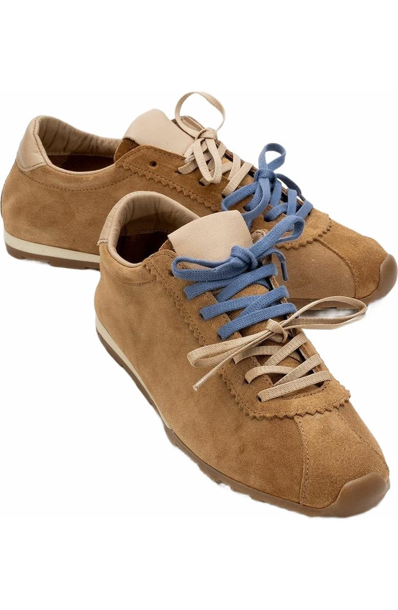 Forever
Always Shoes Crea Leather Sneakers, Main, color, Cognac Suede Leather
