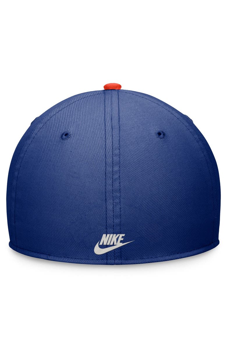 Nike Men's Nike Royal/Orange New York Mets Cooperstown Collection Rewind Swooshflex Performance Hat, Alternate, color, Royal