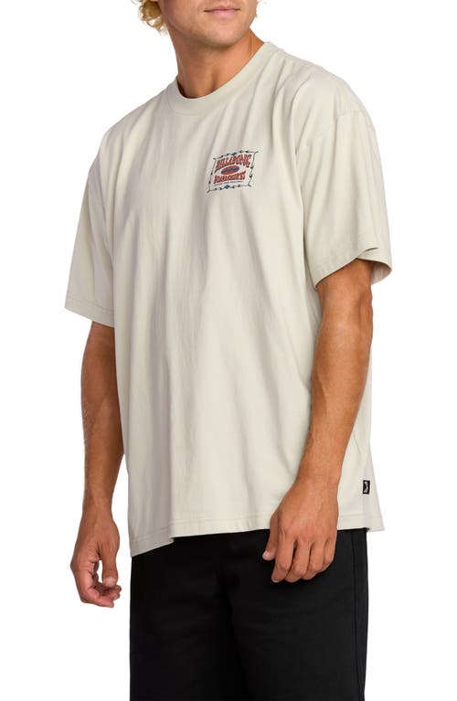 Billabong Double Spread Og Cotton Graphic T-shirt In White