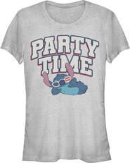 Lilo & Stitch Junior's American Party Time Short Sleeve Graphic T-Shirt
