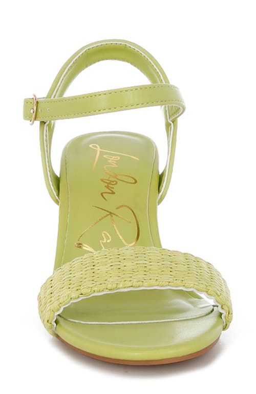 London Rag Tulata Woven Sandal In Green