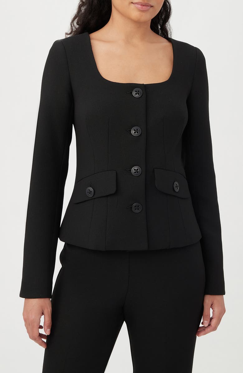 Trina Turk Mott Square Neck Blazer, Main, color,