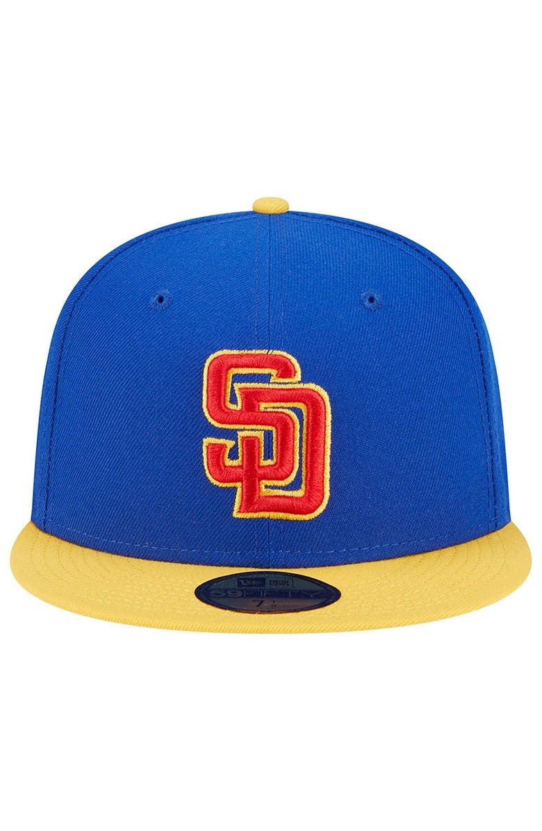 New Era Men's New Era  Royal/Yellow San Diego Padres Empire 59FIFTY Fitted Hat, Alternate, color, 