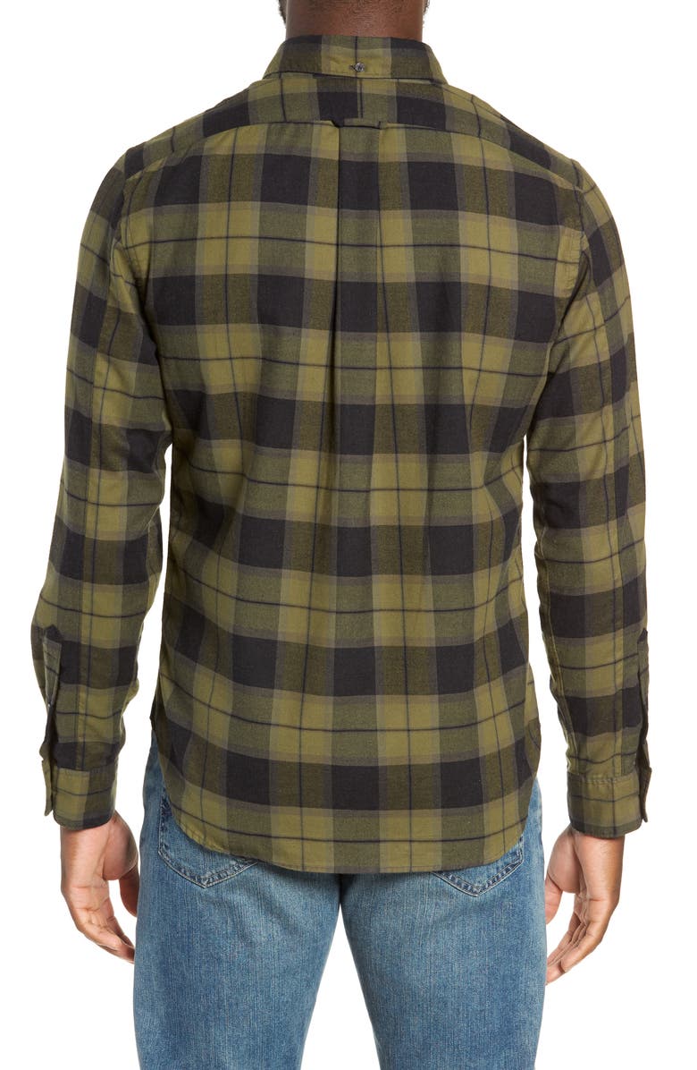 Todd Snyder Slim Fit Plaid Flannel Sport Shirt, Alternate, color, 
