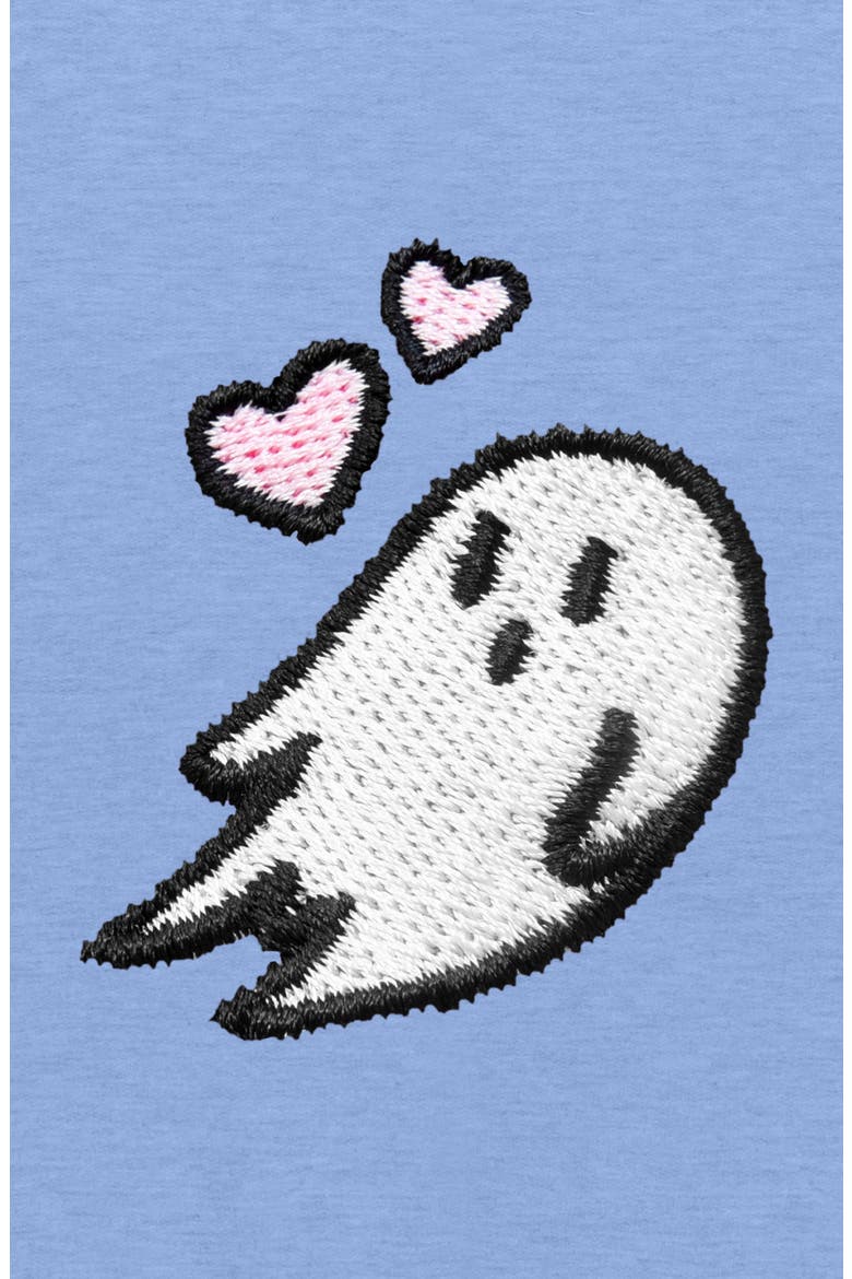 Womens Heartly Ghost Midweight Hooded Sweatshirt, Alternate, color, Blue