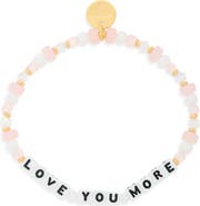 Little Words Project Love You More Beaded Stretch Bracelet