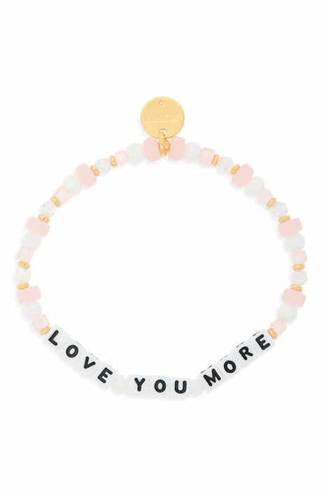 Love You More Beaded Stretch Bracelet