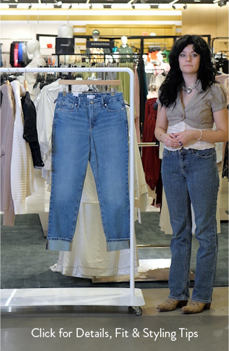 Good Classic High Waist Slim Straight Leg Jeans, sales video thumbnail