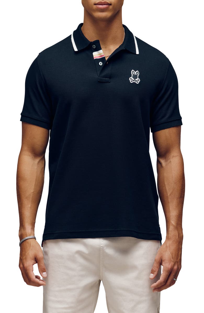 Psycho Bunny Fenley Piqué Polo, Main, color,