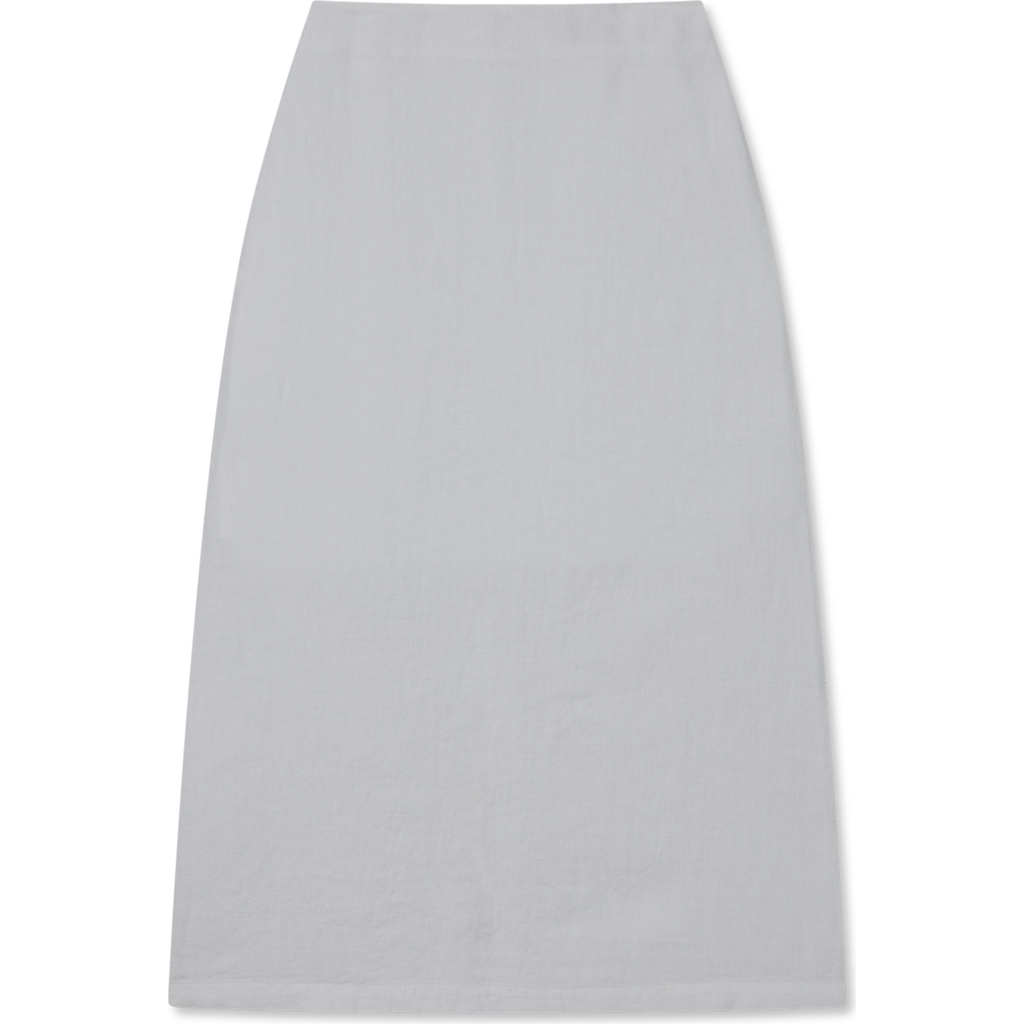Vir Vita Philippine Maxi Linen Skirt In Gray