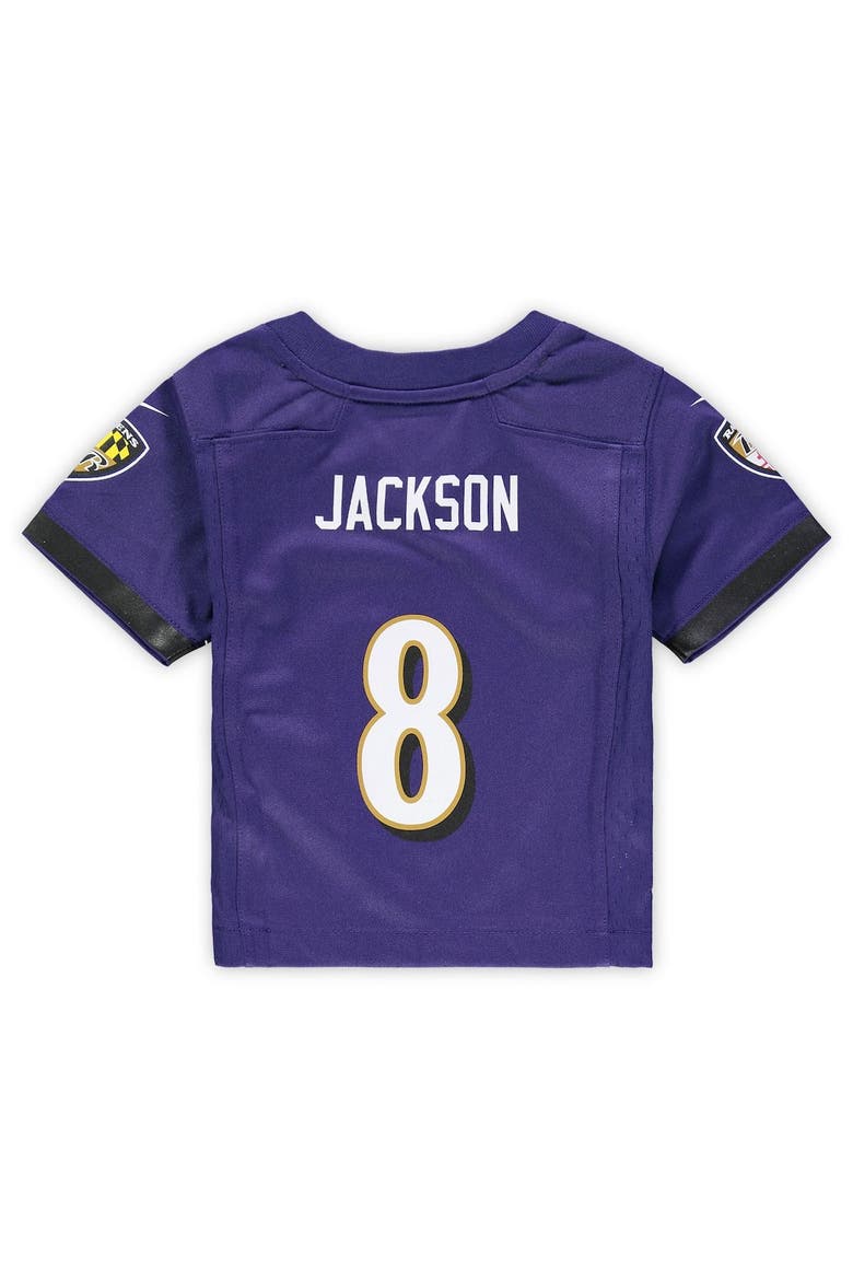 Infant Nike Lamar Jackson Purple Baltimore Ravens Game Jersey, Alternate, color, PURPLE