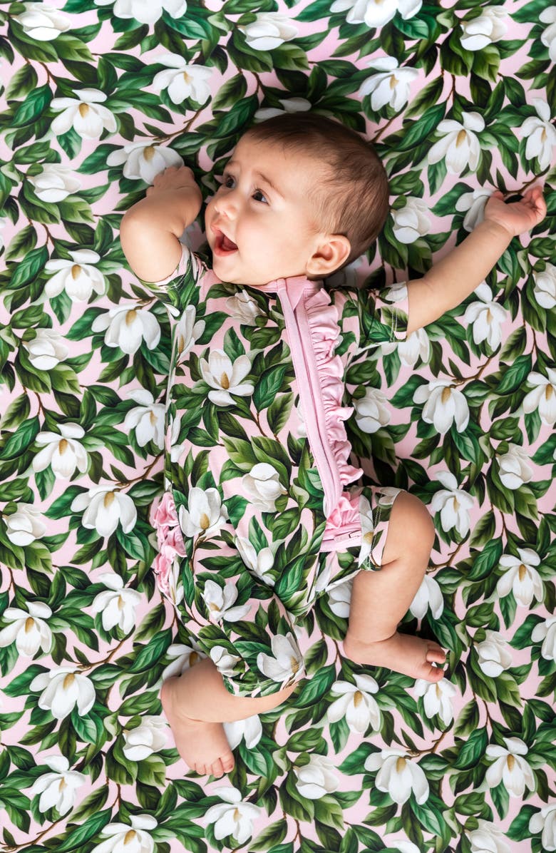 Laree + Co Magnolia Ruffle Convertible Shortie, Alternate, color, Green