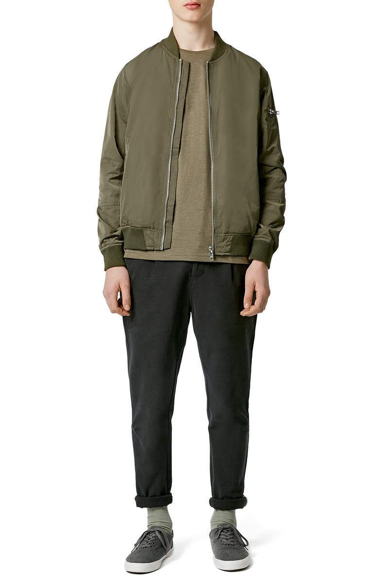 Topman Bomber Jacket, Alternate, color, 