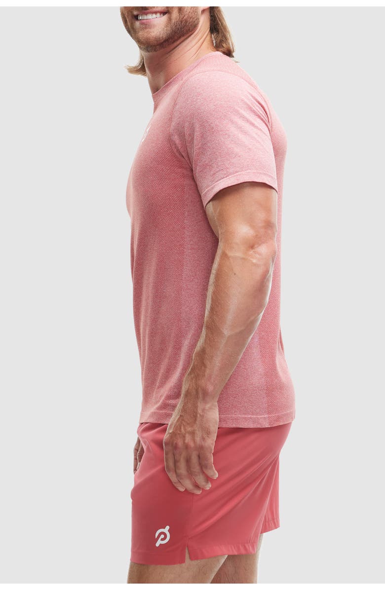 Peloton Seamless Short Sleeve, Alternate, color, Brick Red