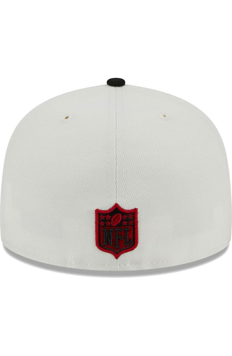 New Era Men's New Era Cream Atlanta Falcons Retro 59FIFTY Fitted Hat, Alternate, color,