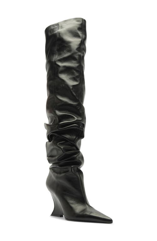 Schutz Siena Over The Knee Slouch Boot In Black