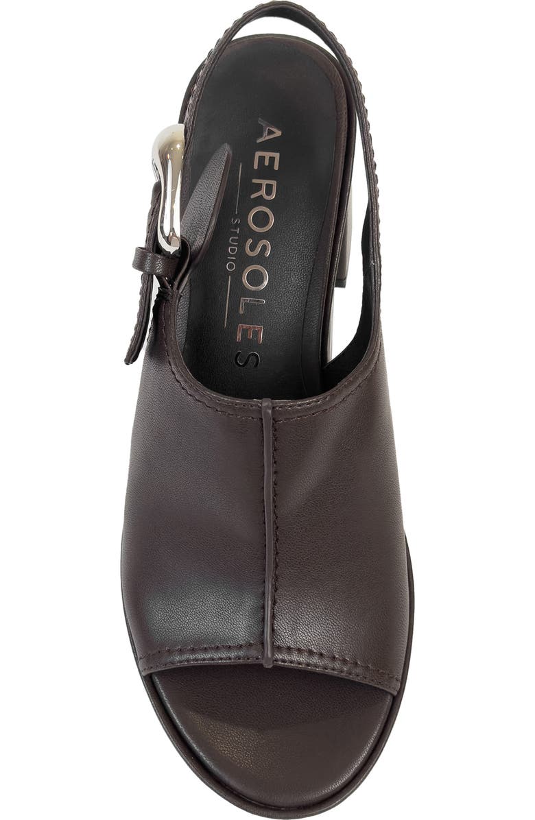 Aerosoles Zella Platform Sandal, Alternate, color, Java Stretch Faux Leather