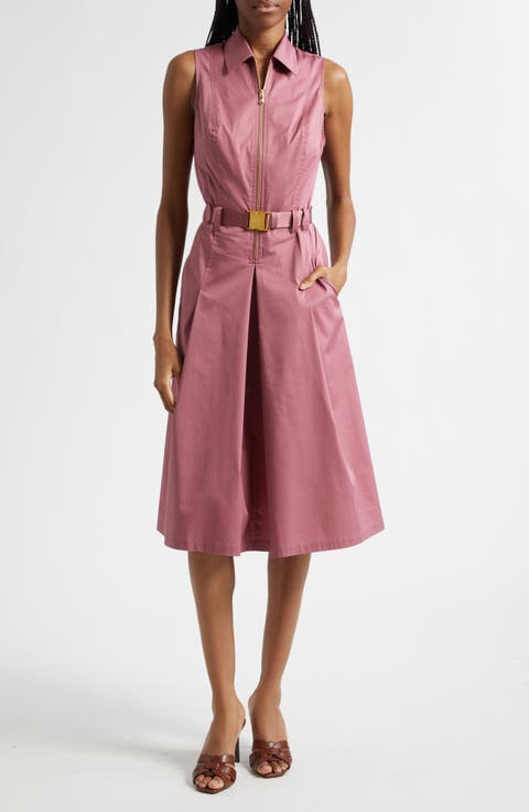 Kylo Belted Cotton Blend Shirtdress