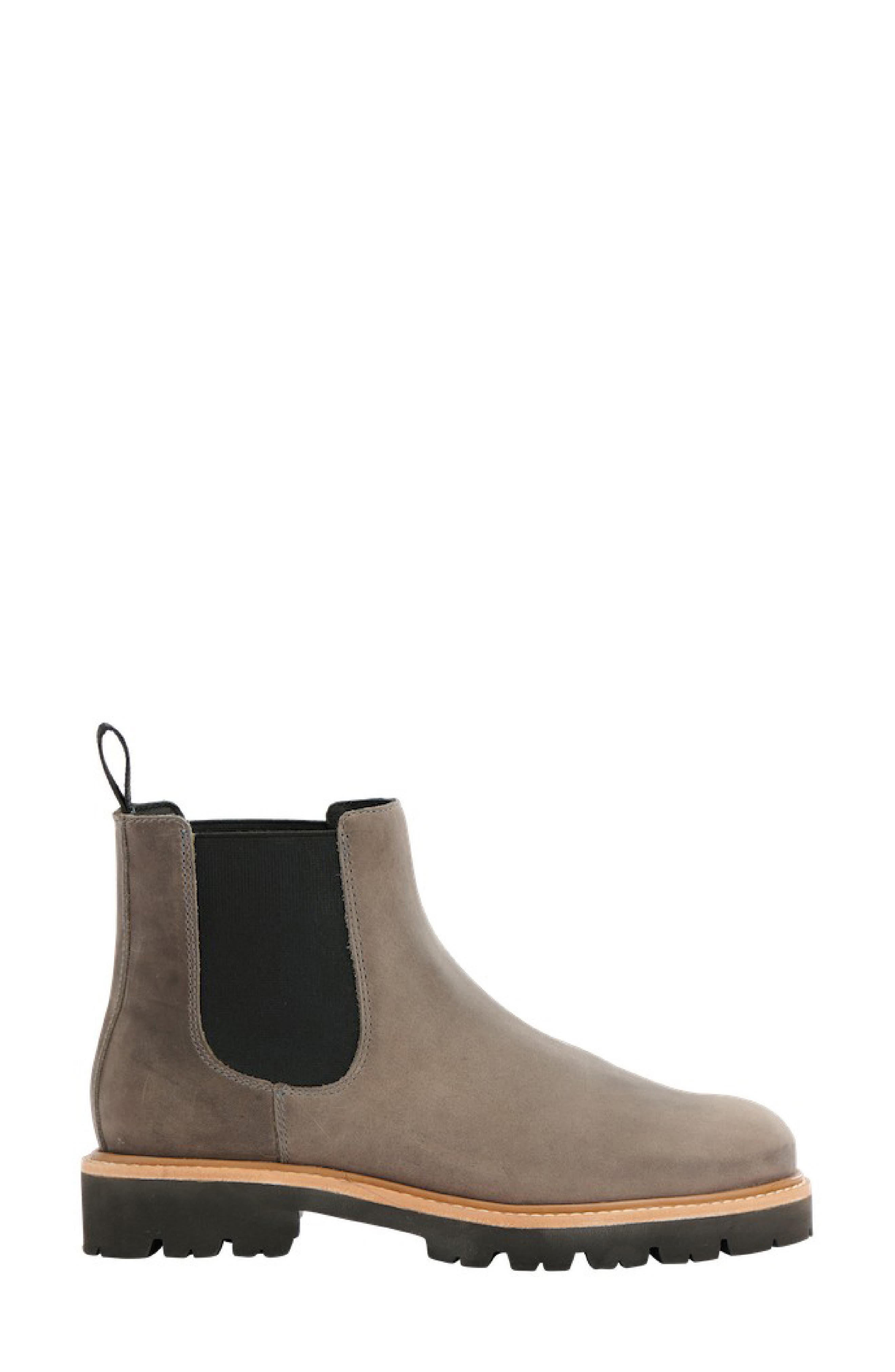 Nisolo Go-To Lug 2.0 Chelsea Boot, Alternate, color, Grey