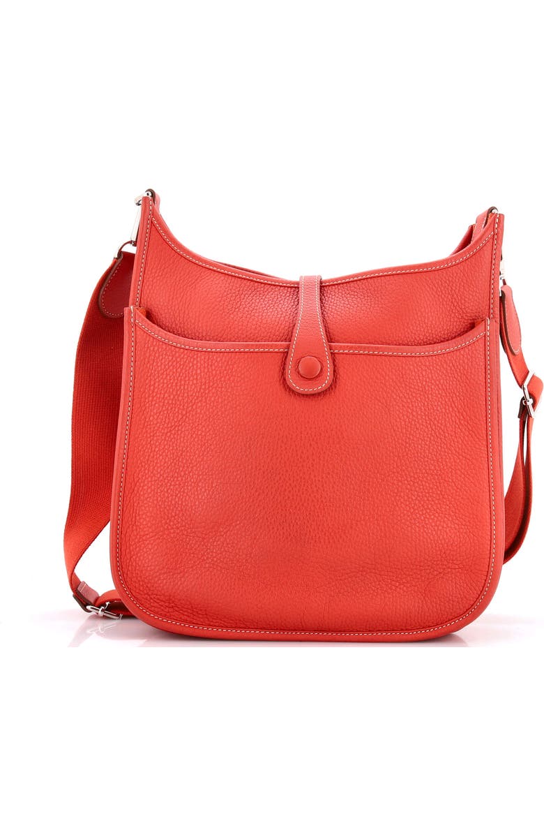 Pre-Owned Hermes Evelyne Bag Gen III Clemence PM, Alternate, color, Sanguine