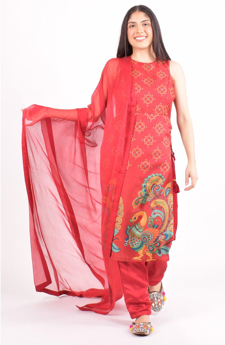 RAAS Noel Silk Salwar Kameez, Alternate, color, Red