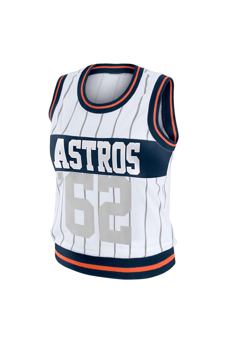 Women's WEAR by Erin Andrews  White Houston Astros Sporty Tank Top, Alternate, color, White
