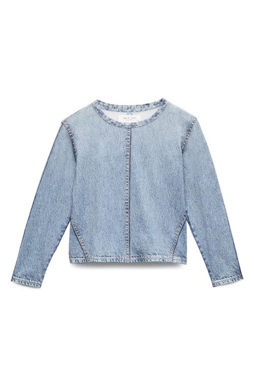 Rag & Bone Babies'  Kids' Mini Miramar Denim T-shirt In Blue
