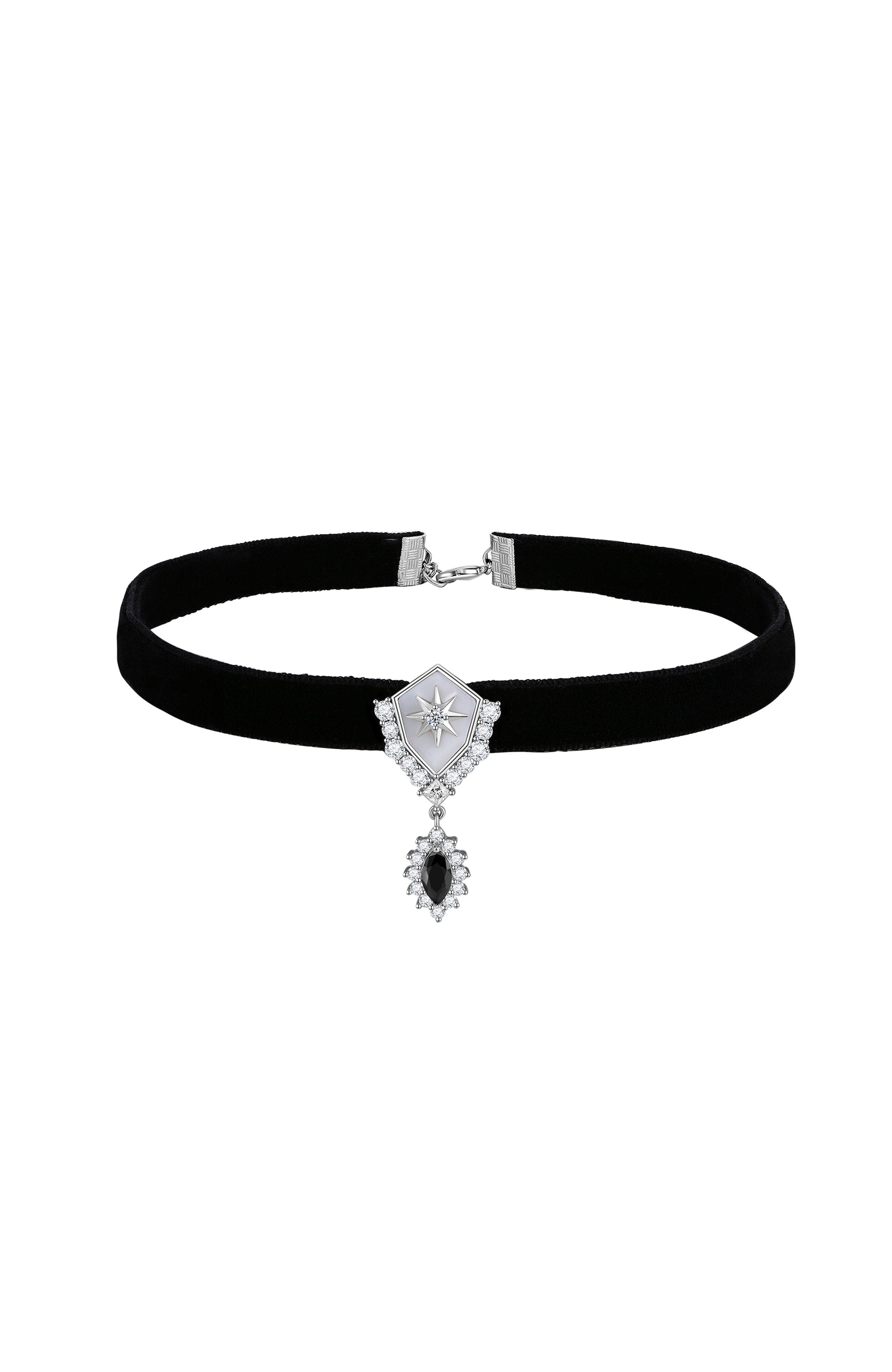selected Black & Sliver&Crystal Clear