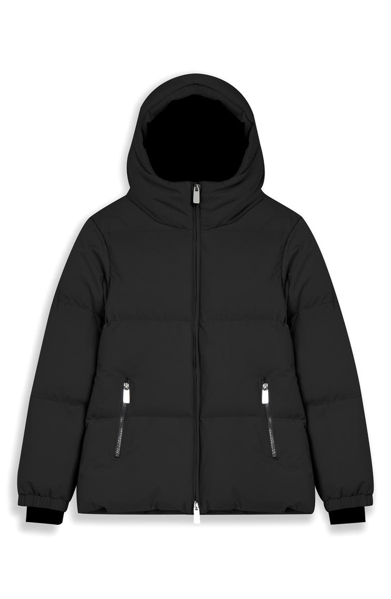 Noize Stacy Water Resistant Hooded Puffer Jacket, Alternate, color, Charcoal