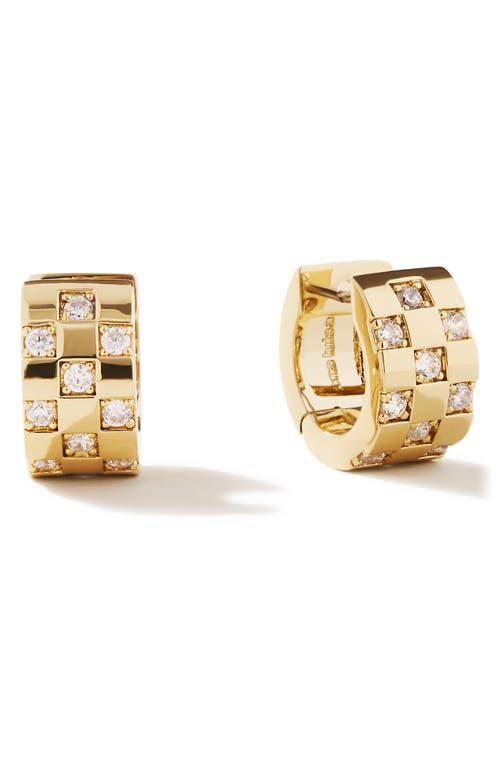 Ana Luisa Eden Cubic Zirconia Huggie Hoop Earrings In Gold