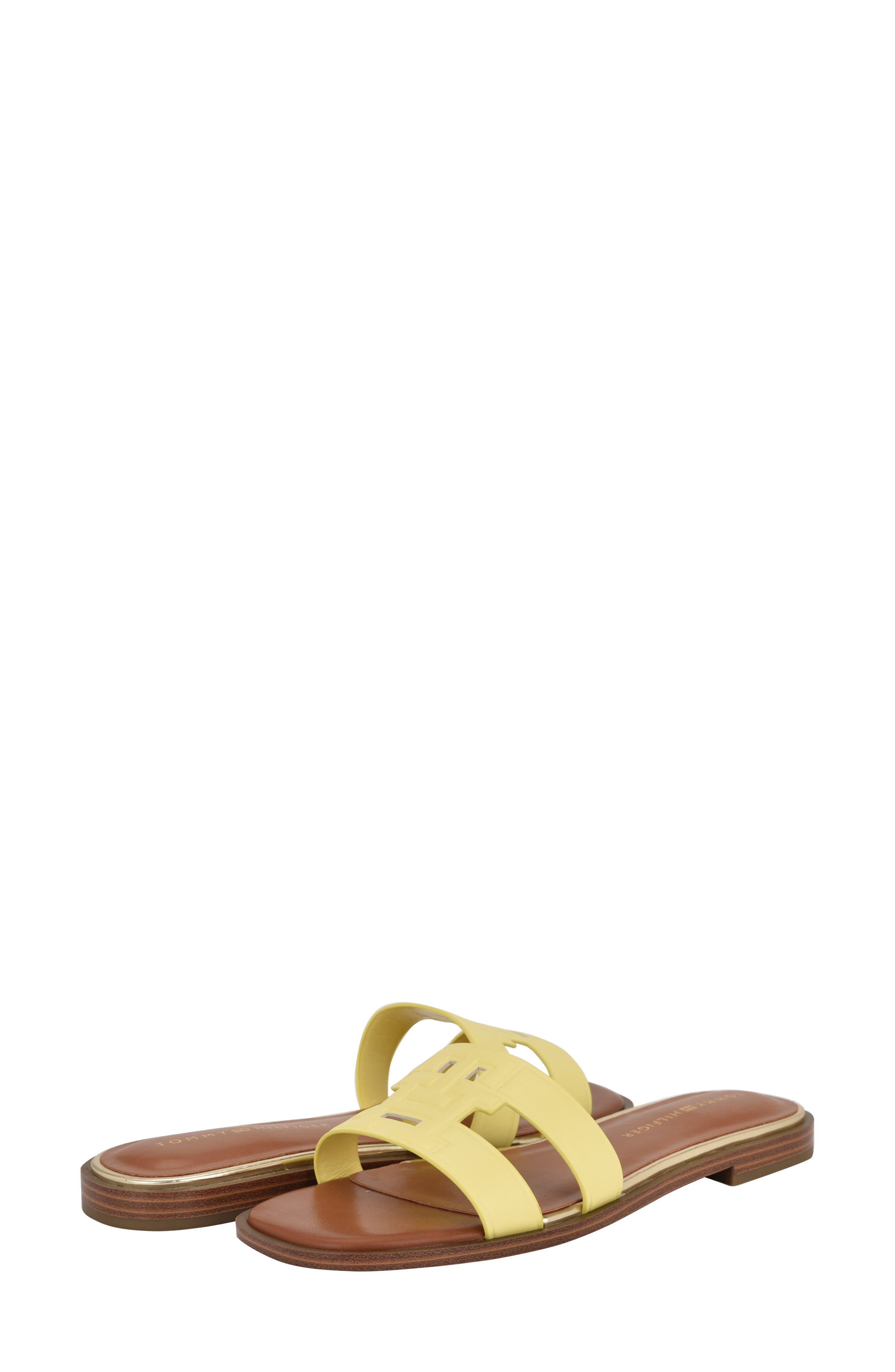 Tommy Hilfiger Terenz Slide Sandal, Alternate, color, Yellow