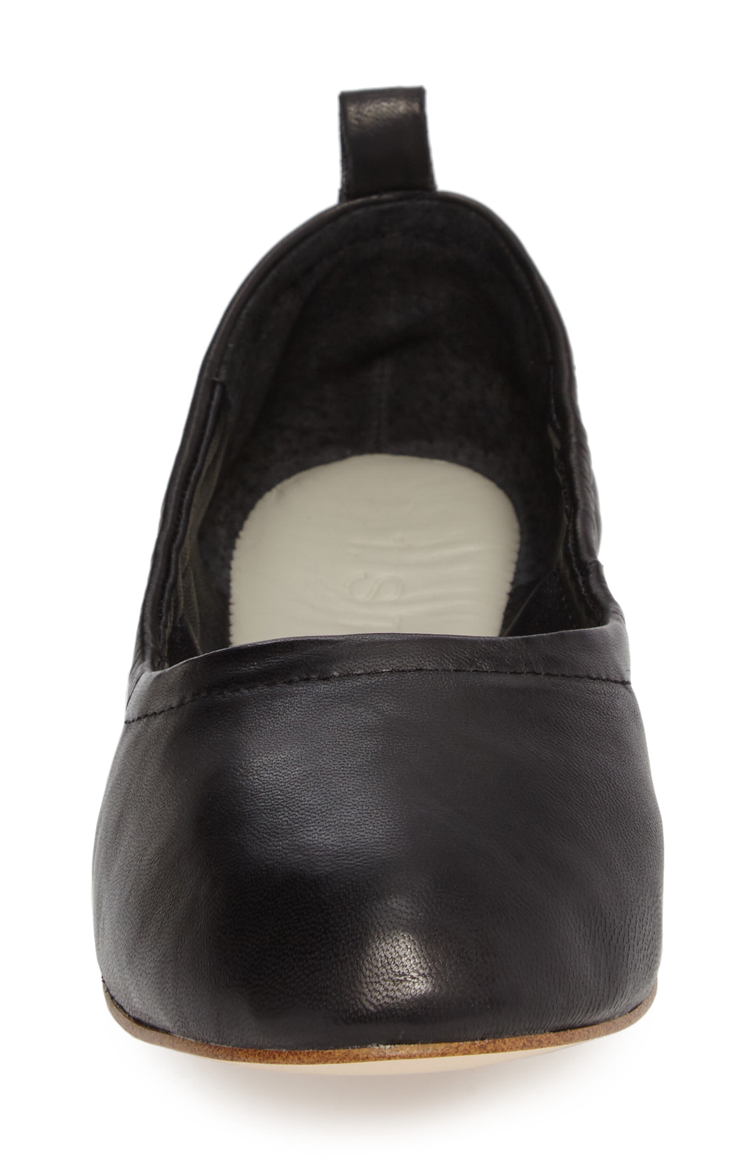 Salen Ballet Flat, Alternate, color, BLACK LEATHER