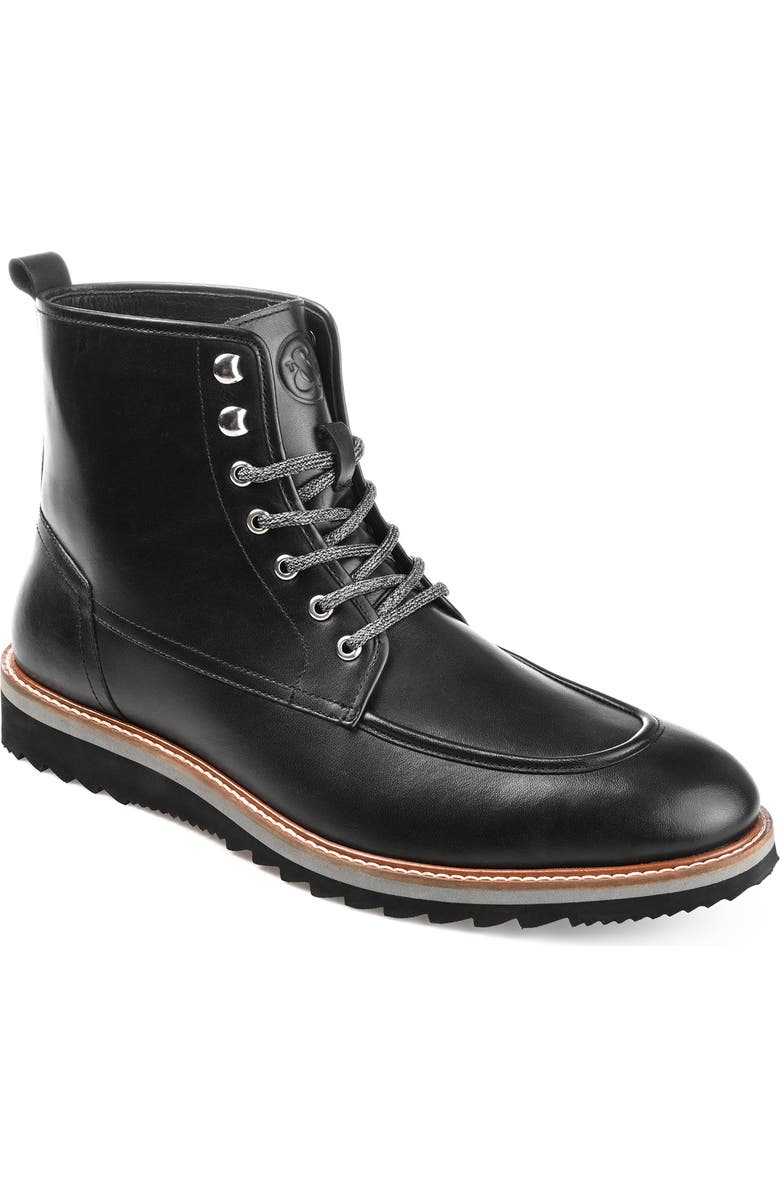 Thomas & Vine THOMAS AND VINE Mitchell Leather Moc Toe Ankle Boot, Main, color,