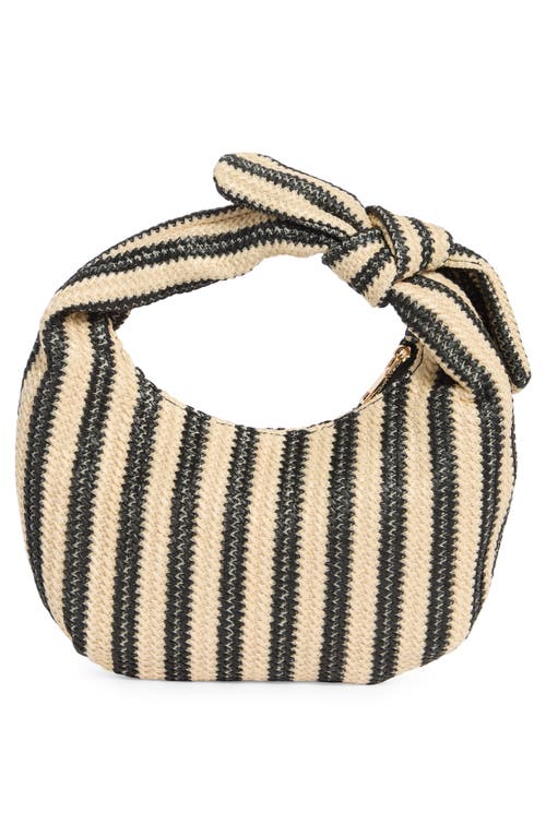 Urban Expressions Handbags Penny Woven Shoulder Bag In Black