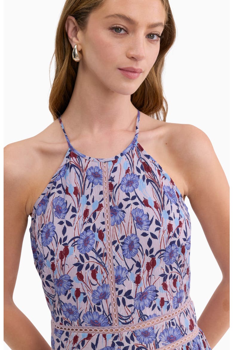 Daphne Crinkle Dress, Alternate, color, Iris Multi