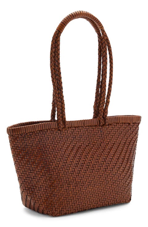 Braided Leather Shoulder Bag