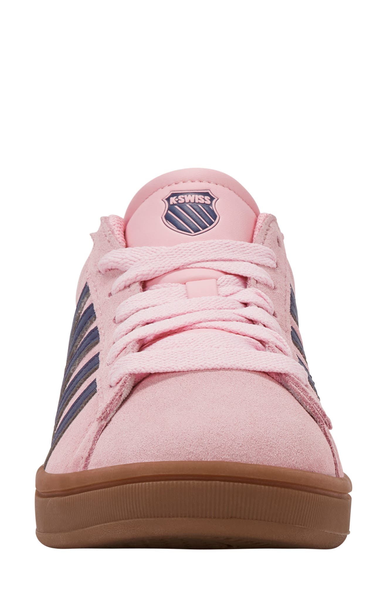 K-Swiss Court Tiebreak II Sneaker, Alternate, color, Orchid Pink/ Blue Ribbon