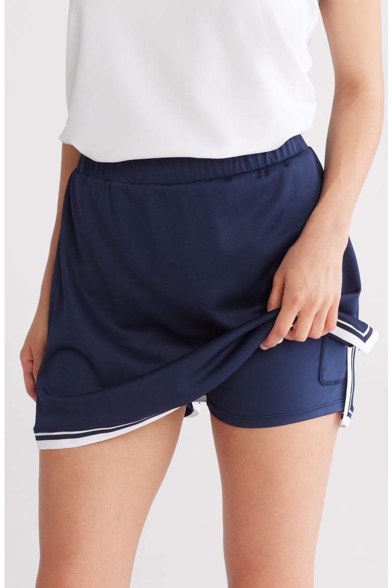 Rib Trim Tennis Skort, Alternate, color, DARK NAVY