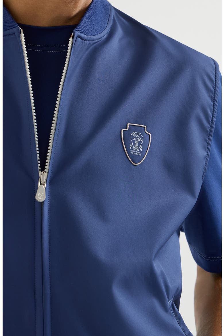 Nylon vest with logo, Alternate, color, Avio Blue
