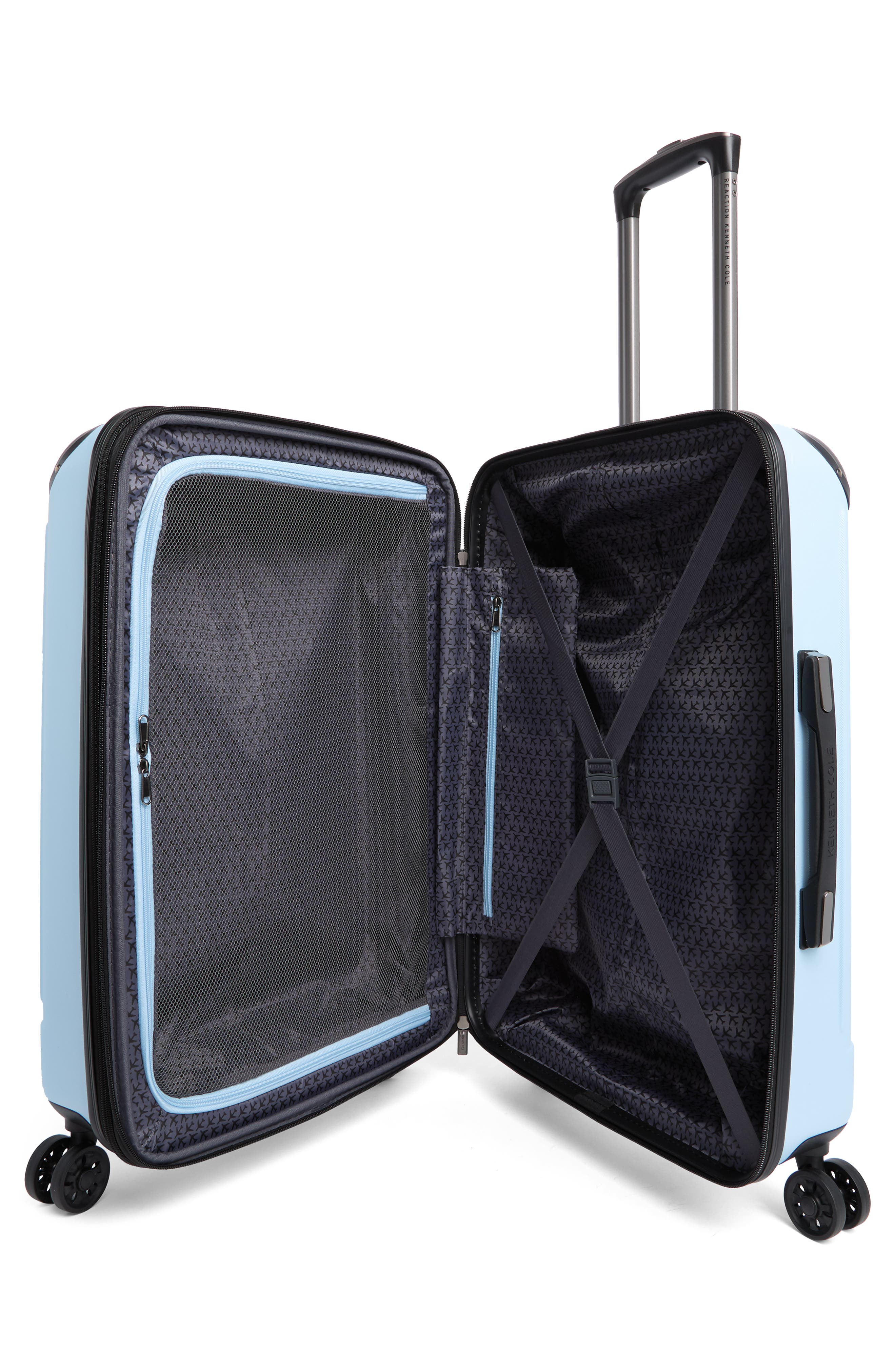 Kenneth Cole Flying Axis 24" Hardside Spinner Luggage, Alternate, color, Dream Blue