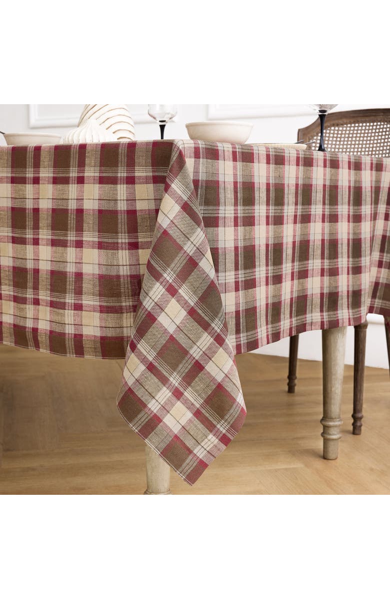 Solino Home Linen Tablecloth - Rustic Plaid, Alternate, color, Rustic Multicolor