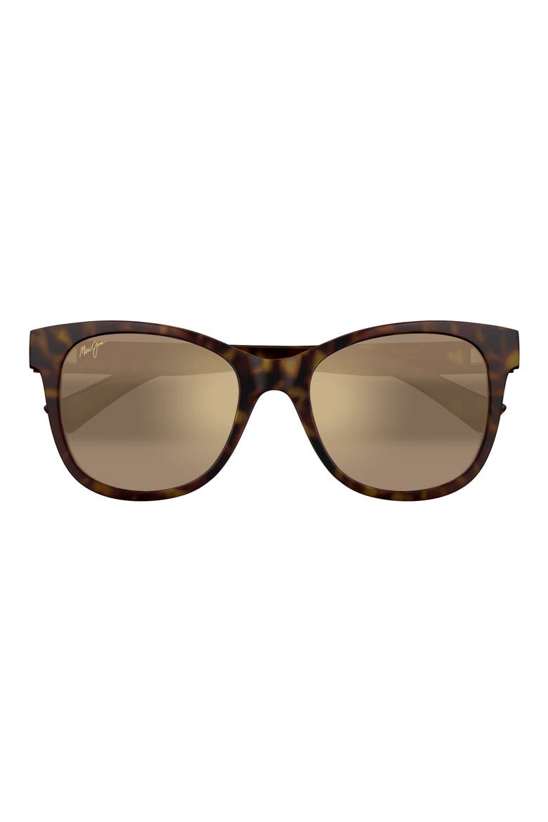 Kioppa 54mm PolarizedPlus2® Cat Eye Sunglasses, Main, color, MATTE DARK HAVANA